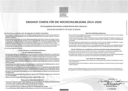 Erasmus-Charta für die Hochschulbildung 2014–2020