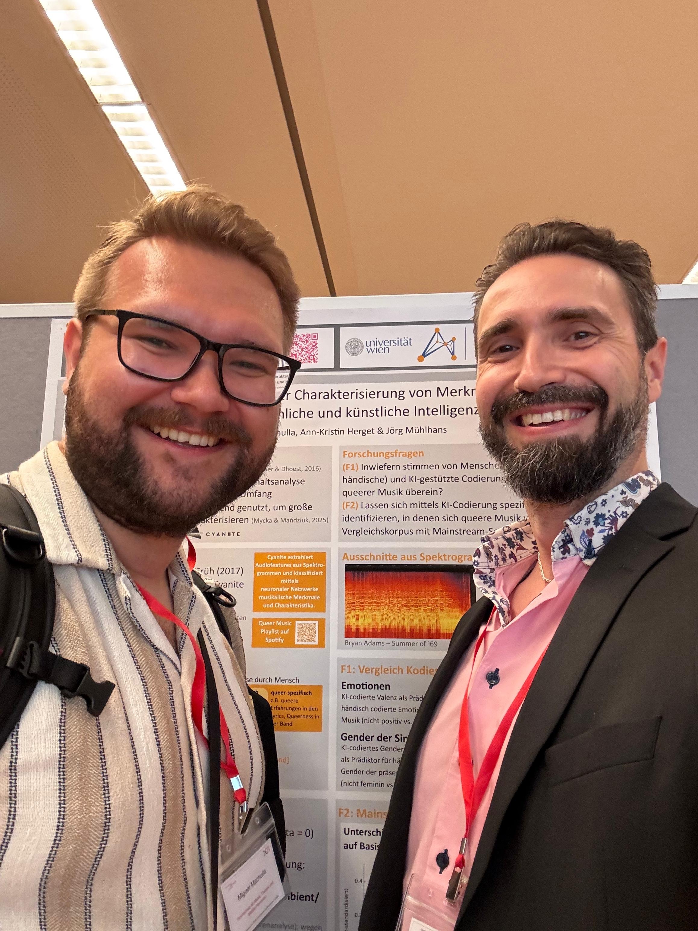 Miguel Machulla und Jörg Mühlhans auf der DGM Tagung in Freiburg